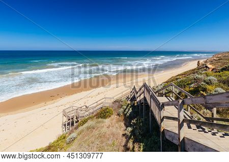 Thirteenth Beach At Barwon Heads In Australia