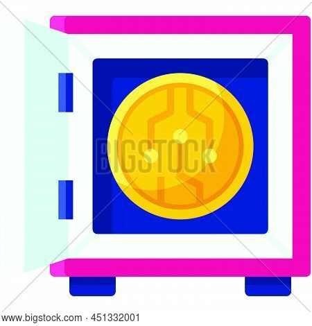 Proof Of Stake Icon, Blockchain Technology Related Vector Illustration