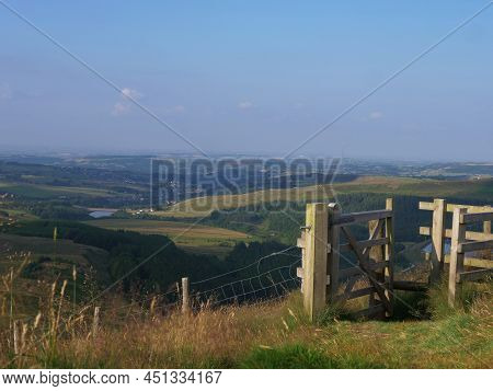 Peak District English National Park Countryside Wide View
