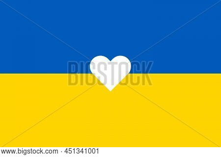 Ukrainian Flag Background. Help Support Ukraine. Stop War Between Russia And Ukraine Concept
