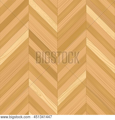 Wooden Parquet, Seamless Chevron Pattern. Hardwood Light Fishbone Laminate Floor. Wood Grain Texture