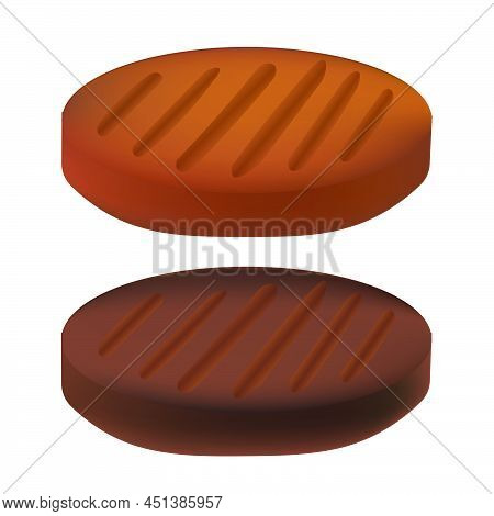 Grilled Meat Or Cutlet For Burger And Sandwich