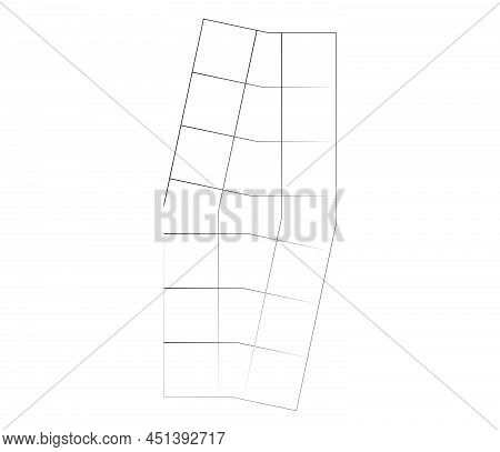 Mirrored, Tweaked Irregular Grid, Mesh, Grating And Lattice Geometric Vector Element, Pattern, Textu
