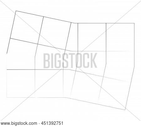 Mirrored, Tweaked Irregular Grid, Mesh, Grating And Lattice Geometric Vector Element, Pattern, Textu