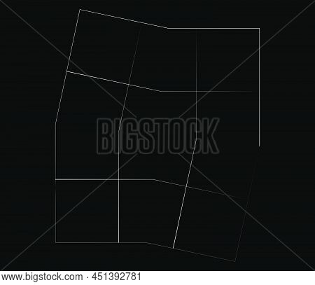 Mirrored, Tweaked Irregular Grid, Mesh, Grating And Lattice Geometric Vector Element, Pattern, Textu