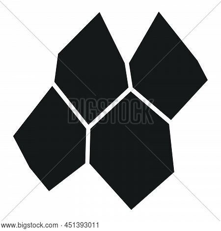 Stone, Rock, Pebble Wall Pattern, Texture. Construction, Building, Revetment Concept Illustration