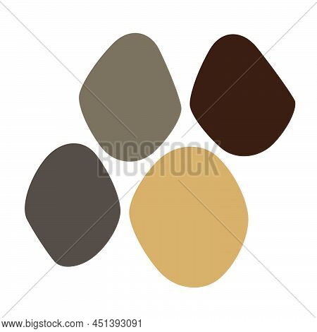 Stone, Rock, Pebble Wall Pattern, Texture. Construction, Building, Revetment Concept Illustration