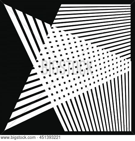 Abstract Random Grid, Mesh. Lattice, Grating And Grille Pattern With Oblique, Diagonal, Slanting Lin