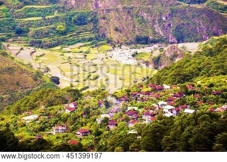 View Of Sagada Village From Luzon Island, Philippines