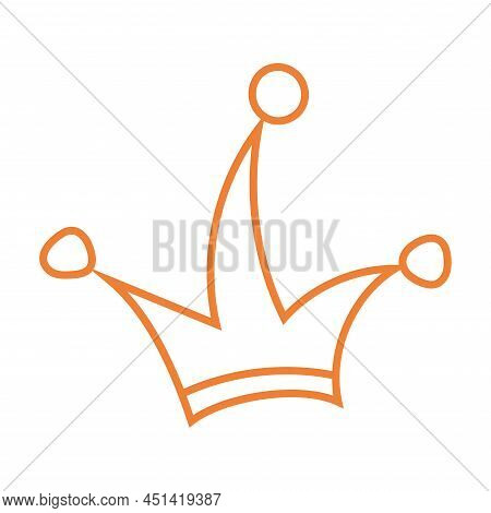 Isolated Jester Hat Icon Flat And Simple Design Vector Illustration