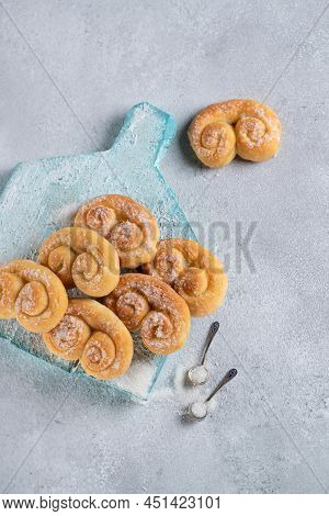 Biscuit. Delicious Cottage Cheese Cookies. High Quality Photo