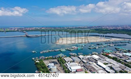 Aerial View Of Benoa Cape, Island Landscape With The Sea In Bali, Indonesia
