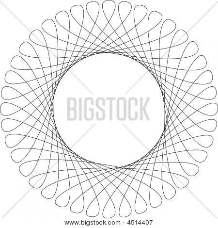 Vector Spirograph Pattern Frame