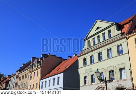 Wodzislaw Slaski, City In Poland. Rynek Main Town Square.