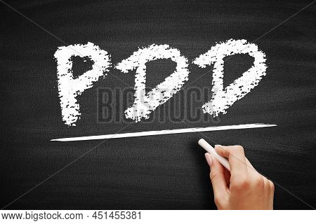 Pdd Premenstrual Dysphoric Disorder - Mood Disorder Characterized By Emotional, Cognitive, And Physi