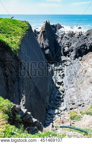 View Of Hartland Quay, Bideford In North Devon