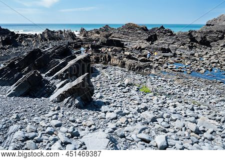 View Of Hartland Quay, Bideford In North Devon