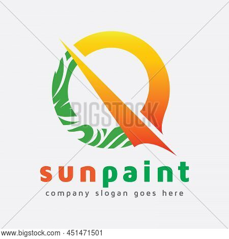 Color Painting Logo Is Suitable For Art And Color Shop, Art School And Academy, Kindergarten And Als