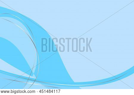 Abstract Pattern With Gentle Blue Background. Soft Pattern. Water Wave Design Background. Vector Ill
