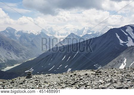 View From The Pass Karaturek. Beluha Mountain, Altai, Russia