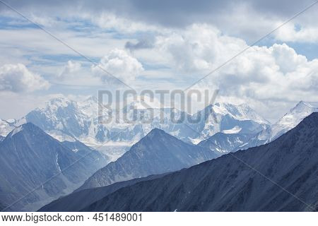 View From The Pass Karaturek. Beluha Mountain, Altai, Russia