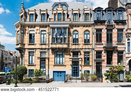 Brussels, Belgium - 07 03 2019 - Facade Of The Representation Of The Church Of Cyprus To The Eu