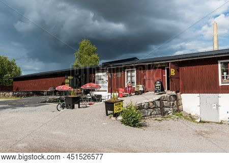 Sala Silvergruva, Vastmanlands Lan - Sweden - 08 07 2019 Dewlling At The Silver Mine Site With Upcom