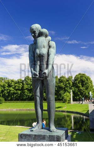 Vigeland Sculpture arrangiamento, Parco Frogner, Oslo, Norvegia