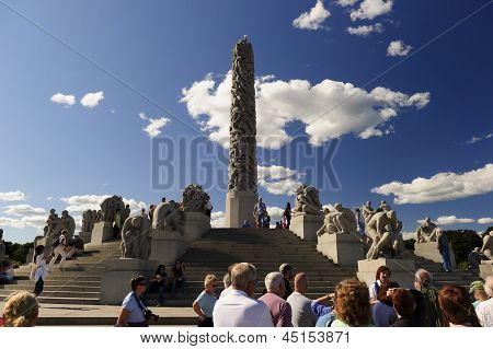 Vigeland Sculpture arrangiamento, Parco Frogner, Oslo, Norvegia