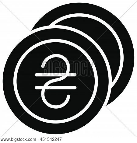 Hryvnia Icon, Ukraine And Ukrainians Related Vector Illustration