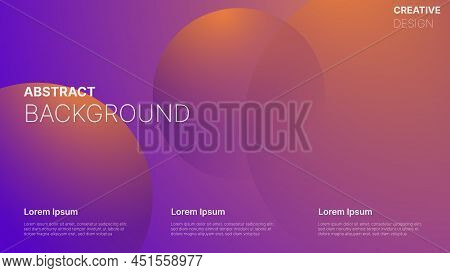Abstract Geometric Wallpaper. Circle Gradient Composition. Vector Illustration