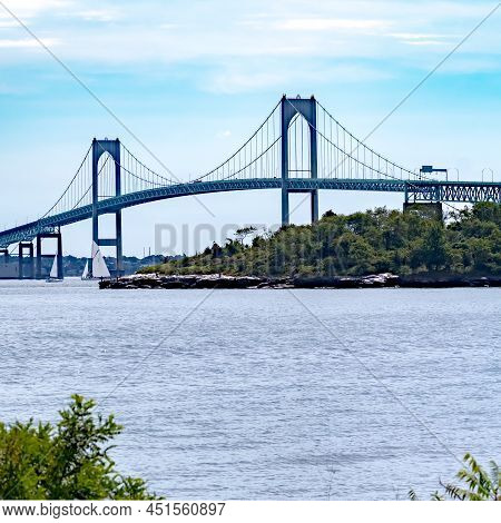 Jamestown Bridge Newport Bridge In Newport Rhode Island