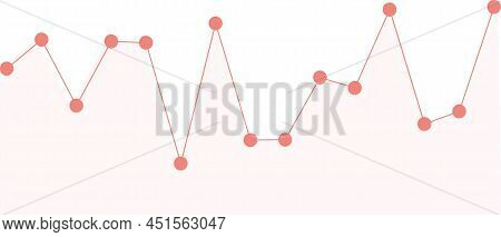 Line Graph Line Icon Vector. Business Growth Success Chart. Line Graph Sign. Finance Report, Statist