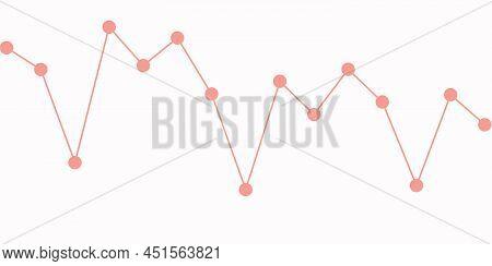 Line Graph Line Icon Vector. Business Growth Success Chart. Line Graph Sign. Finance Report, Statist