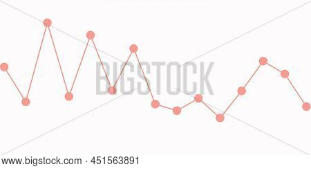 Line Graph Line Icon Vector. Business Growth Success Chart. Line Graph Sign. Finance Report, Statist