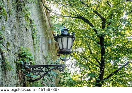 Petrovaradin, Serbia - July 17. 2019: Medieval Petrovaradin Fortress Novi Sad Serbia. Newer Lighting