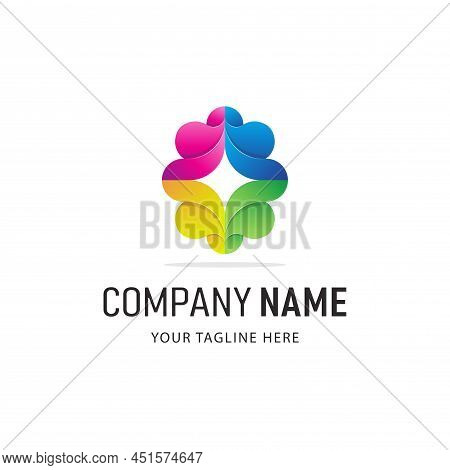 Colorful Abstract Logo Design. Gradient Style Company Logo