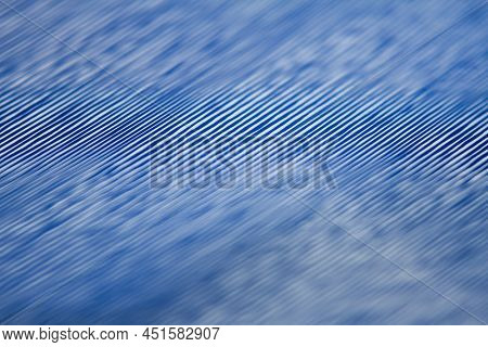 Macro Shot Of Blue Vinyl Record. Surface Of An Old Vinyl Record. Shallow Deph Of Field.