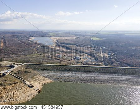 Aerial View Of Pyasachnik (sandstone) Reservoir, Bulgaria