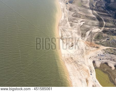 Aerial View Of Pyasachnik (sandstone) Reservoir, Bulgaria