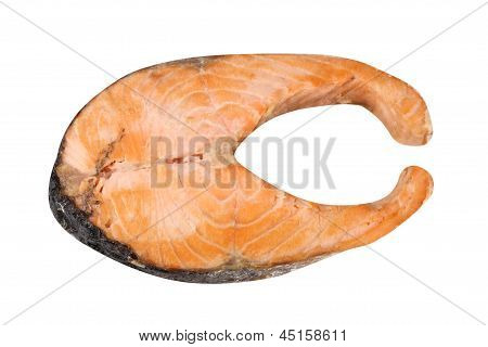 Bistecca di salmone isolato