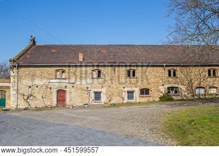 Old Houses At The Castle Square In Seeburg, Germany