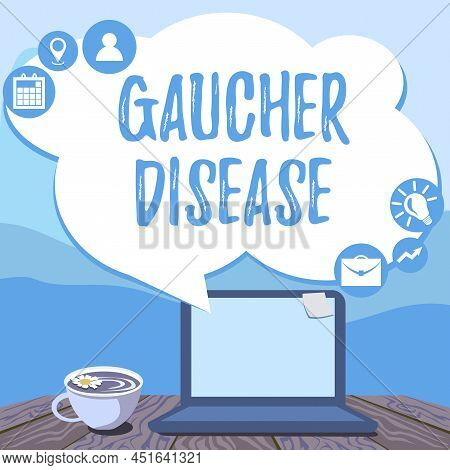 Conceptual Display Gaucher Disease. Business Idea Autosomal Recessive Inherited Disorder Of Metaboli