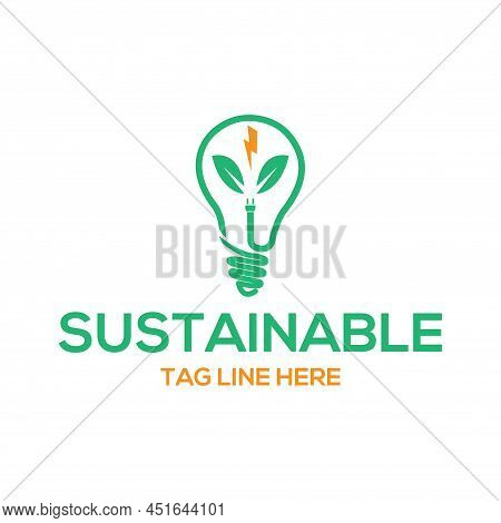 Electrical Logo Design Vector Image And Energy  And Bulb Template