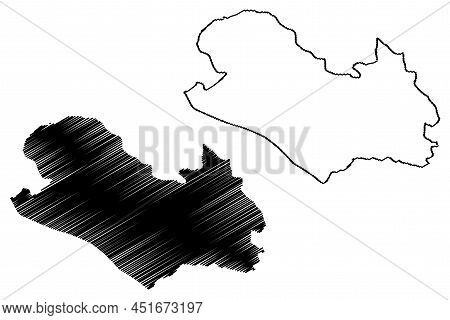 Lolland Island (kingdom Of Denmark) Map Vector Illustration, Scribble Sketch Lolland Map