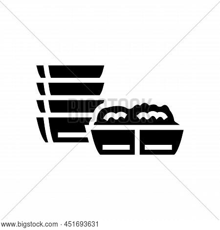 Dip Fondue Glyph Icon Vector. Dip Fondue Sign. Isolated Contour Symbol Black Illustration