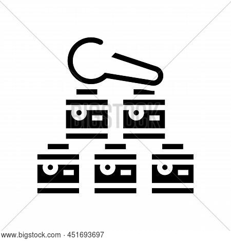 Fuel Cooking Glyph Icon Vector. Fuel Cooking Sign. Isolated Contour Symbol Black Illustration