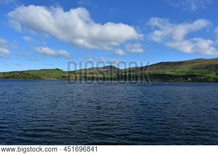 Scenic Tranquil View Of Ennerdale Water Resevoir In The Lakes District Of England.