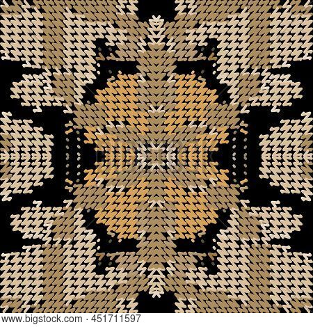 Hounds Tooth Seamless Pattern. Beautiful Textured Houndtooth Vector Background. Grunge Repeat Tapest