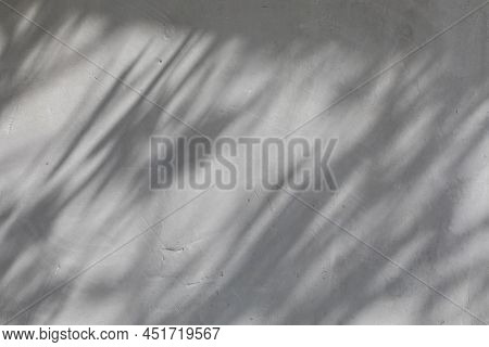 Grey Abstract Shadows On Textured White Wall